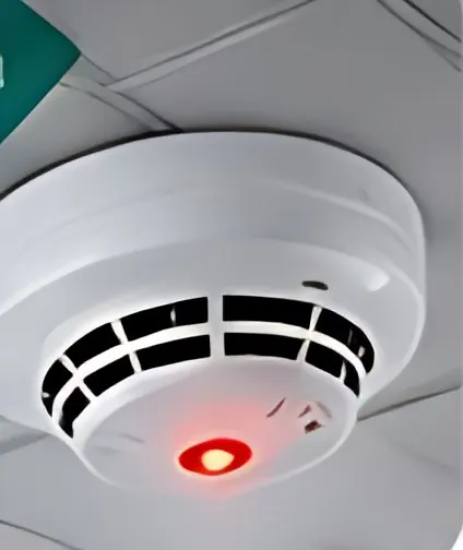 Ceiling-mounted smoke detector