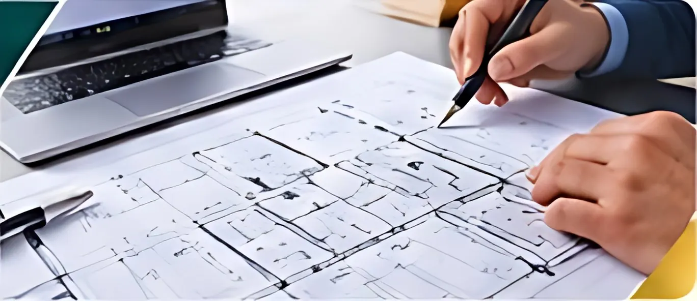 Design review of drawings with a laptop