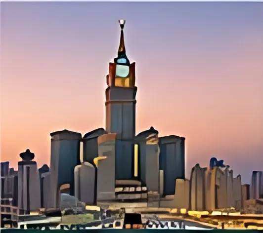 Makkah skyline with the Clock Tower
