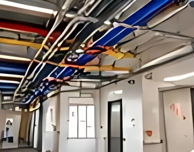 Coordinated MEP services above a ceiling