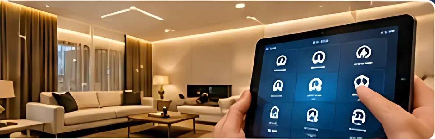 Smart lighting controlled from a tablet