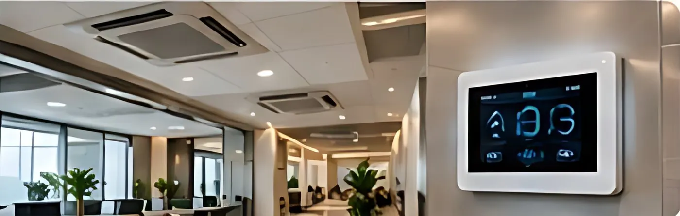 Smart thermostat controlling air conditioning